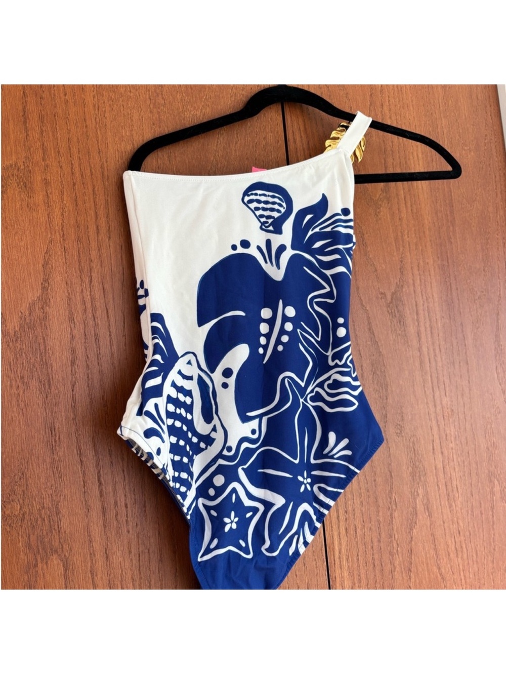 NWT FARM Rio River Nature One-Shoulder One Piece Swimsuit Sz M - Picture 7 of 7